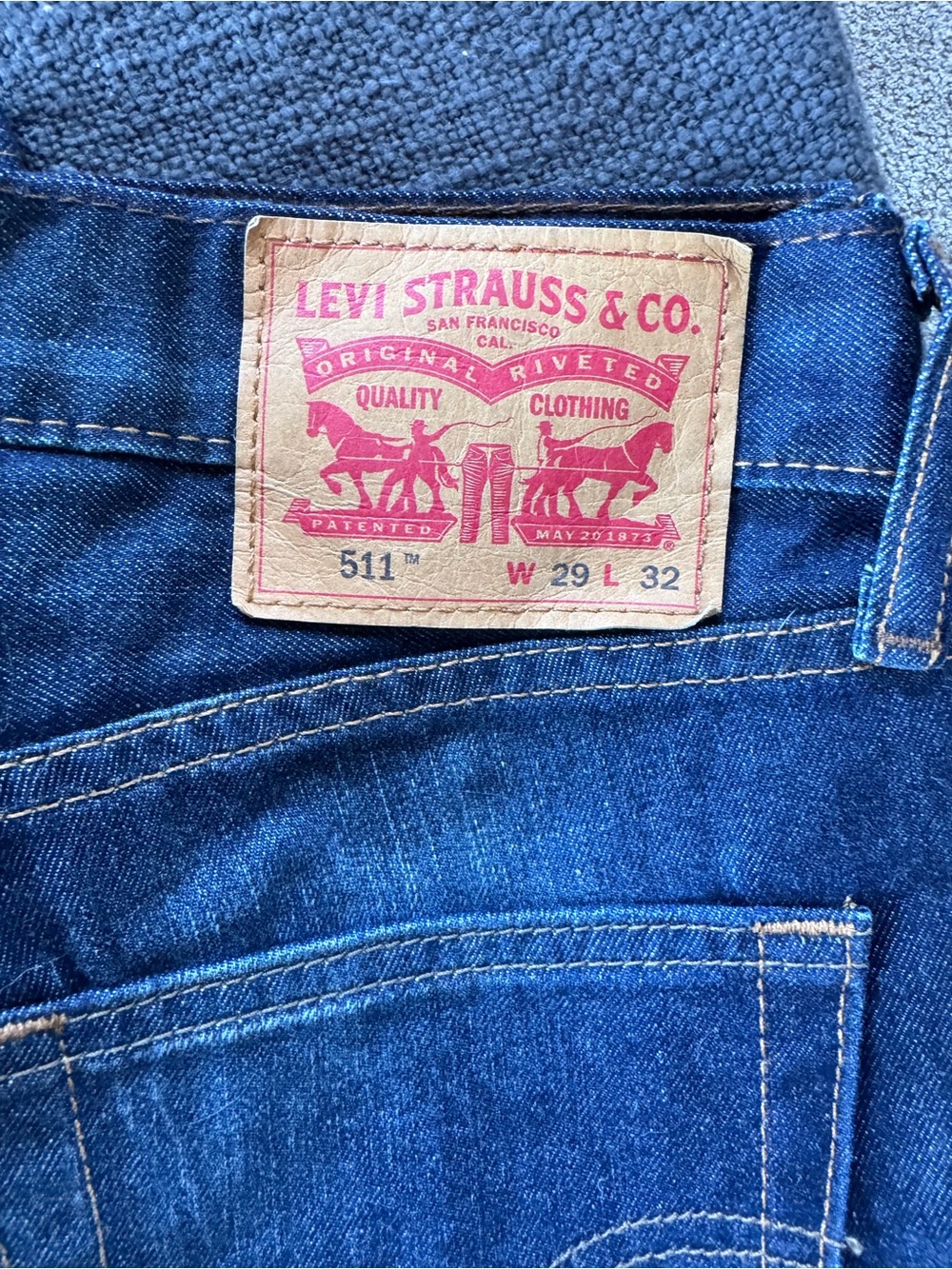 Levi's 511 Slim Men’s Jeans in Dark Blue Denim